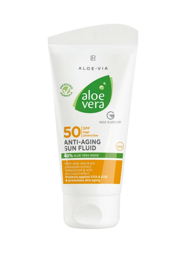 Aloe Vera Anti-Aging Flydende Solcreme Faktor 50
