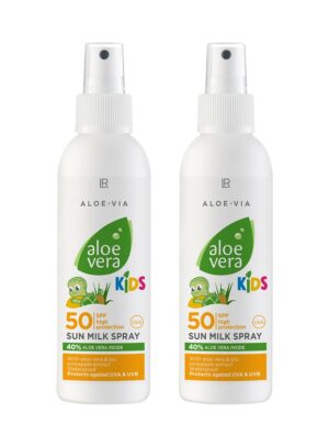 Aloe Vera Børne Solspray Faktor 50 2-Pak